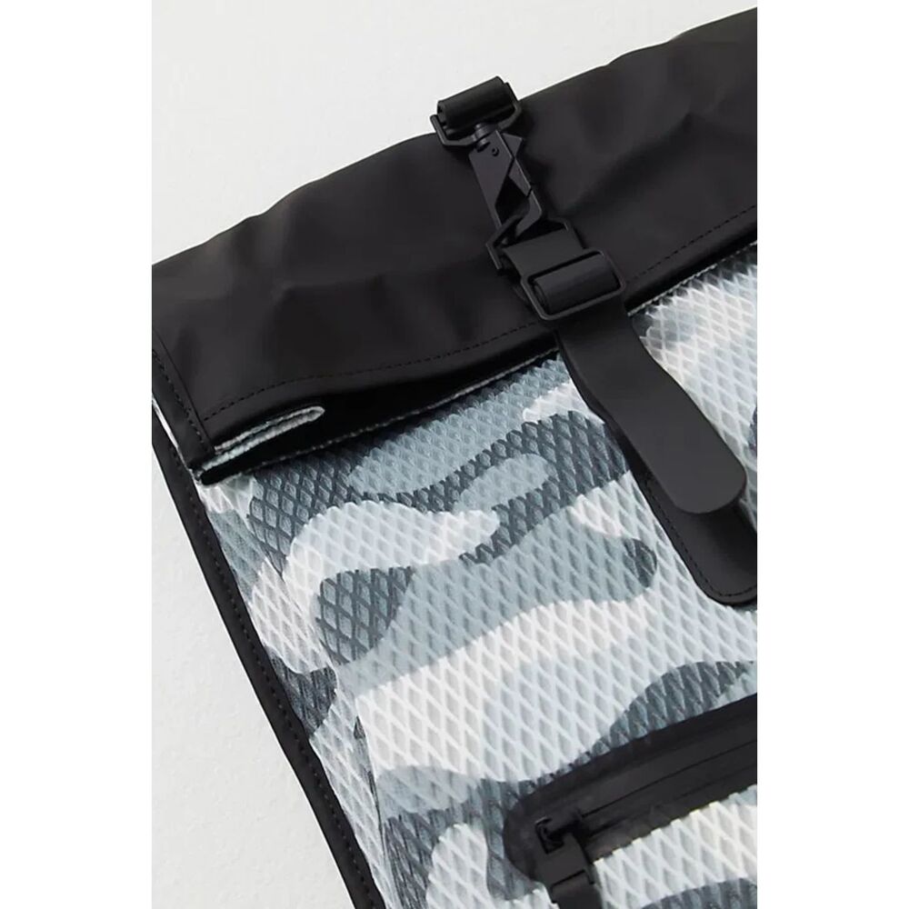 Rolltop Rucksack‎ Mesh Backpack | Ret: $155 - Picture 3 of 4